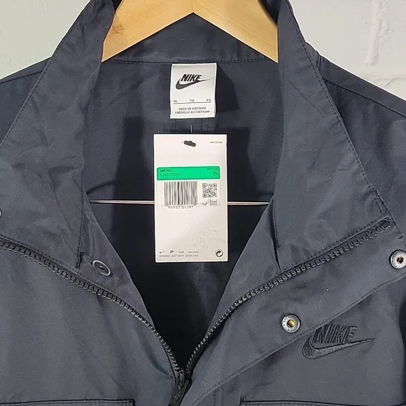 Nike Sportswear M65 Jacket Cotton Blend Black Mens XL - Picture 4 of 9